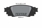 textar 2243401 brake pads for c-hr rav4 2016-2018 rear, rear brake pads technical specifications, textar brake pads packaging TEXTAR 2243401 Brake Pads - Compatible with C-HR RAV4 2016-2018 | Rear TEXTAR 2243401 Brake Pads for C-HR RAV4 16-18 textar, brake-pads, brake-system, c-hr, rav4, 2016-2018, car-parts, auto-repair, mechanics, ai-generated