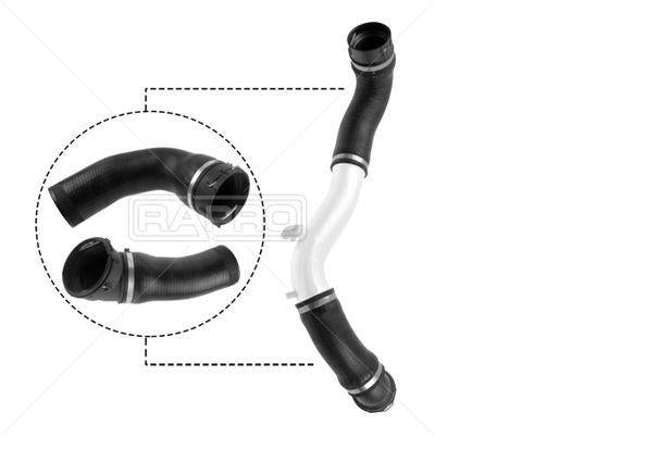 RAPRO BMW E60 M47N2 Intercooler Hose Kit - 2-Piece Set for 520d — Turbo & Supercharger