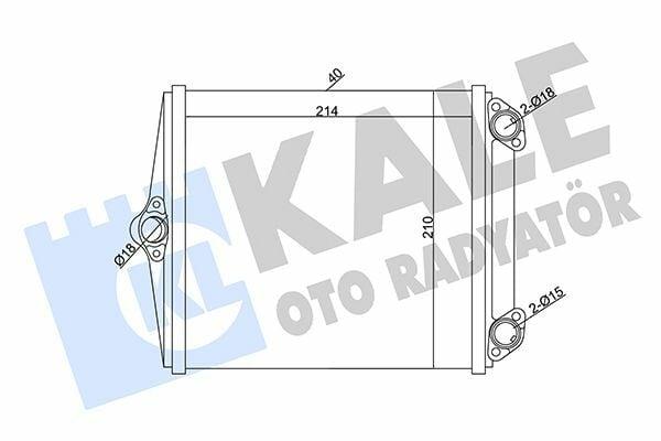 KALE 346645 - Car Radiator for E-Series & S-Series 93-98 — Radiators & Fans