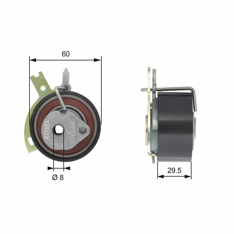 gates t43186 timing belt pulley, gates t43186 smooth surface design, gates t43186 technical specifications Gates T43186 Timing Belt Pulley - High-Quality Replacement for Car Owners and Mechanics | 2.2Hdi GATES T43186 Timing Belt Pulley gates, timing-belt-pulley, car-parts, auto-accessories, mechanics, car-owners, ai-generated, high-quality, replacement-parts, vehicle-maintenance