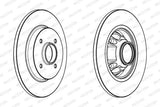 FERODO DDF1735-1 Disc + Bearing Rear - Brake Disc — Brake Rotors & Drums