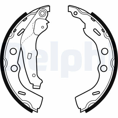 Delphi LS1993 Brake Pabucu