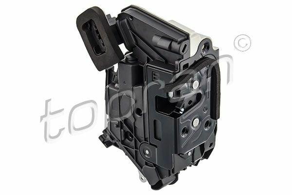 topran right front door lock for vw golf polo seat leon, 7-pin connector view of topran door lock TOPRAN Right Front Door Lock - Compatible with VW Golf 09-17, Polo 10-18, Seat Leon 13 | 7-Pin Connector TOPRAN Right Front Door Lock VW Golf Polo Seat Leon topran, right-front-door-lock, vw-golf, vw-polo, seat-leon, car-parts, vehicle-security, mechanics-tool, automotive-repair, ai-generated