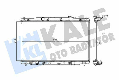 KALE Honda CRV Radiator 347740 - Automatic Transmission — Radiators & Fans