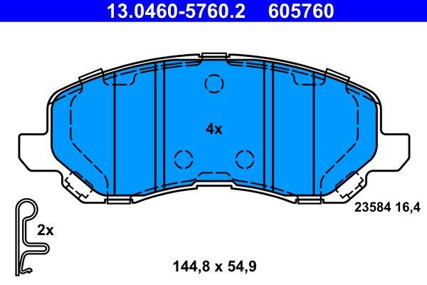 ATE 13.0460-5760.2 Brake Pad — Brake Pads