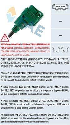 fae 24762 brake lamp switch in green for cars, mechanical brake lamp switch for golf iv polo t4 FAE 24762 Brake Lamp Switch - Green Color for Golf IV, Polo, T4 Owners | Mechanical Operation FAE 24762 Brake Lamp Switch - Green Color for Cars fae, brake-lamp-switch, mechanical-switch, car-parts, green-color, safety-parts, installation-instruction, golf-iv, polo, ai-generated