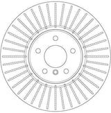 TRW DF6408S Front Brake Disc for BMW E70 F15 E71 — Brake Rotors & Drums
