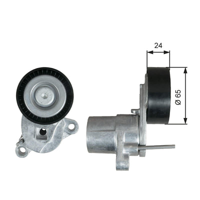 Gates T39295 V-Belt Tensioner Bearing Ford Focus Fiesta 1.0 Fox — Pulleys & Tensioners