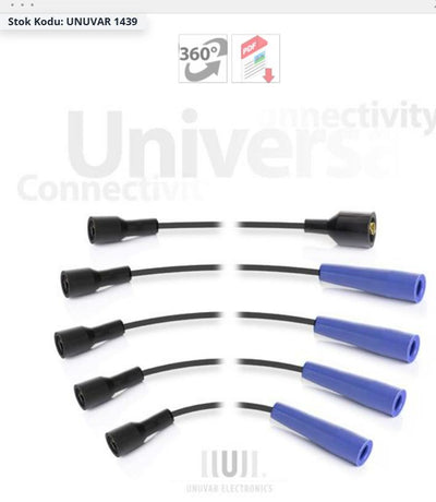 Unuvar Fiat 131 Spark Plug Wire Black Takviyeli ( 72-92 ) — Coils & Plugs