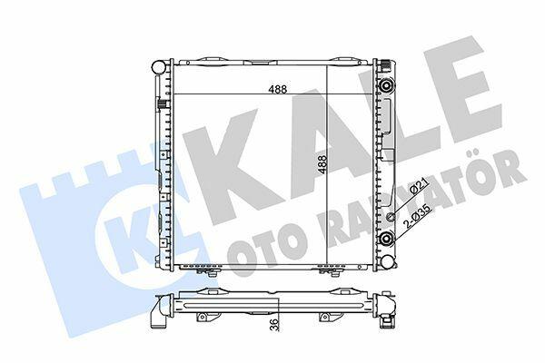 Kale 351960 Radiator - Engine Cooling System for W124, S124 and 2 more models — Radiators & Fans
