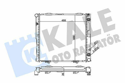 Kale 351960 Radiator - Engine Cooling System for W124, S124 and 2 more models — Radiators & Fans