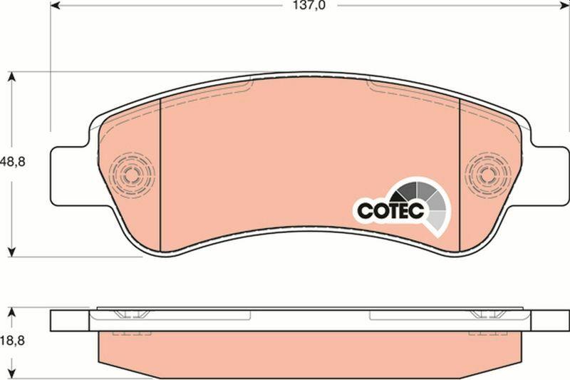 TRW GDB1682 Brake Pads Rear