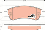 TRW GDB1682 Brake Pads Rear