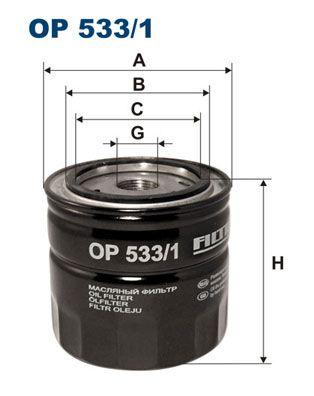 Filtron OP533-1 Oil Filter Ford Cougar/Mondeo II/III Maverick Mazda MPV II Tribute Discovery III 4.0 4x4