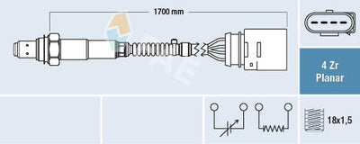 FAE 77902 Lambda Sensor 98-Golf.IV-Psst-Bora-Polo-Plo.Clssc-Oct-Tld-A3-A4 1.4-1.6-1.8 16V — Oxygen & Air-Fuel