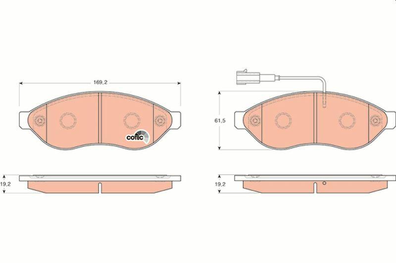 trw gdb1681 brake pad set front view, trw gdb1681 brake pad specifications, trw gdb1681 brake pad installation TRW GDB1681 Brake Pad Set - Front Disc Brake Pads for Car Owners & Mechanics | Weight 3.1 lb TRW GDB1681 Brake Pad Set - Front Disc Brake Pads trw, brake-pads, car-parts, disc-brakes, mechanics, car-owning, braking-systems, vehicle-performance, auto-repair, ai-generated