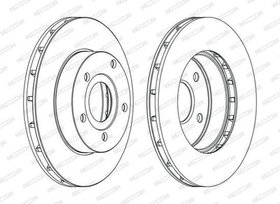 Ferodo DDF1169C Front Brake Disc Jeep Grand Cherokee WJ/WG 99-05 — Brake Rotors & Drums