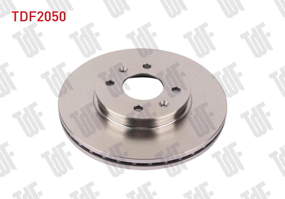 TDF 2050 Front Brake Disc Air Grooved Hyundai Accent Blue 1.4L 1.6L Gasoline 10-> 1.6L CRDi Diesel 10 — Brake Rotors & Drums