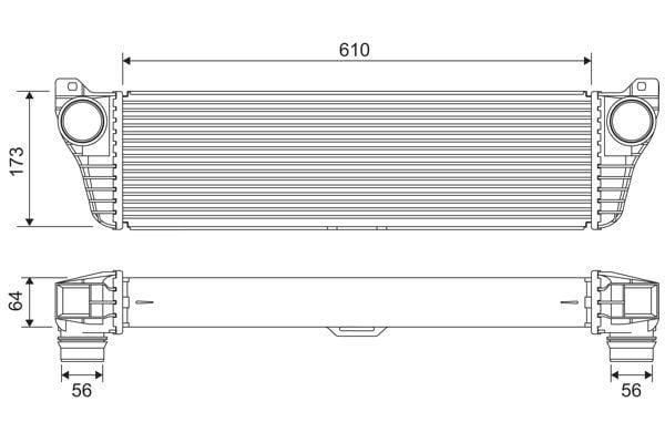 valeo intercooler radiator viano 639 651, technical specifications of valeo intercooler radiator, installation of valeo intercooler radiator VALEO Intercooler Radiator - Turbo Cooling Solution for Viano 639 651 | 610mm Width VALEO Intercooler Radiator Viano 639 651 valeo, intercooler-radiator, viano-639, viano-651, car-parts, turbo-cooling, vehicle-upgrade, mechanics, car-owners, ai-generated