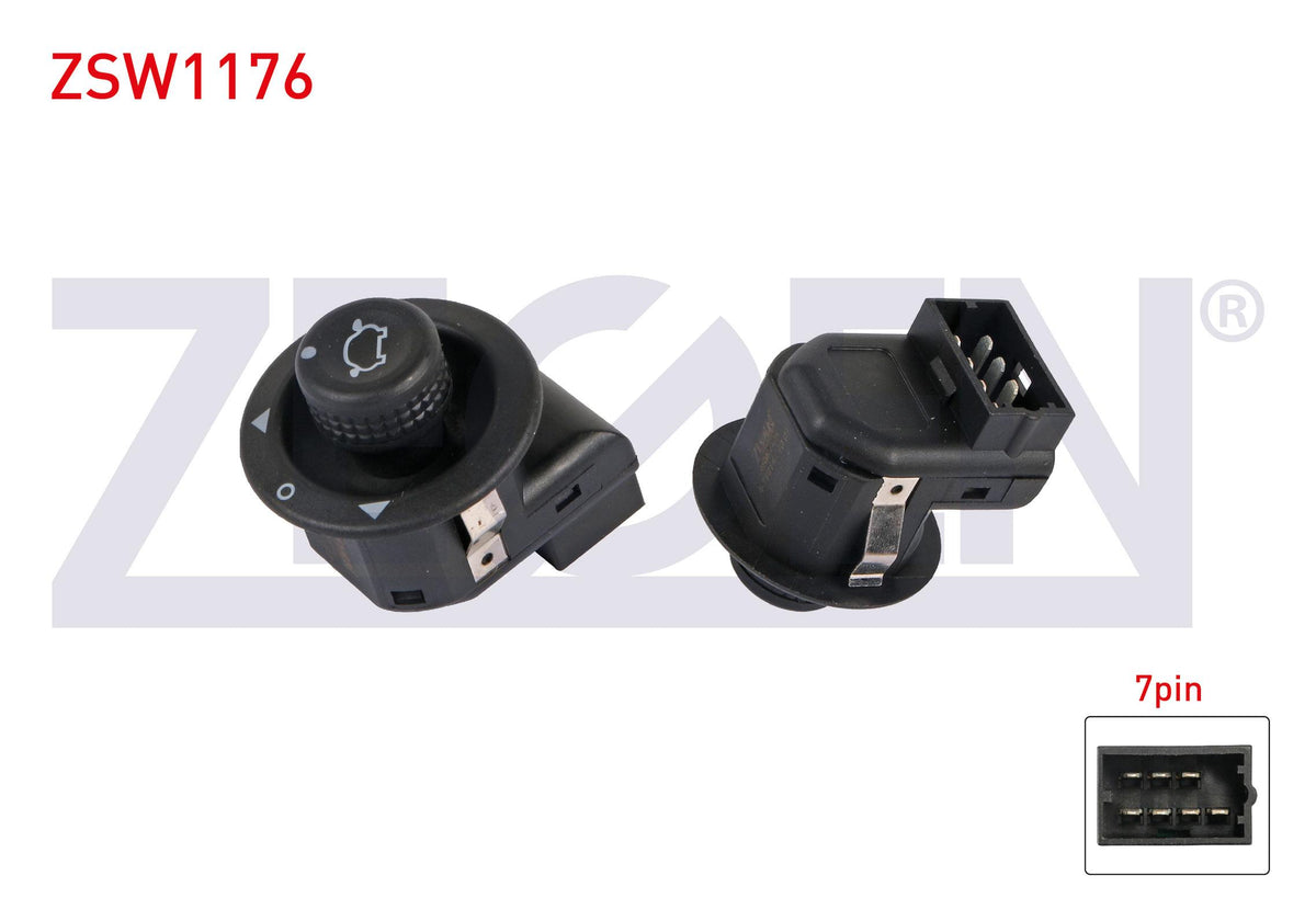 Zegen ZSW1176 Mirror Ayar Switch 7 Pin Ford Focus I-Fiesta IV 1996-2004 / Fusion 2002-2010 / Connect All Serıler
