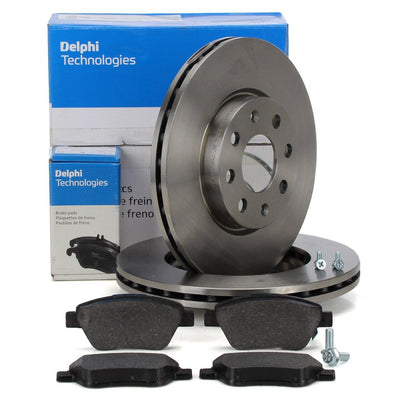 Delphi Opel Corsa D 1.3 Diesel 257 mm Front Brake Disc ve Front Brake Pad Set — Brake Pads