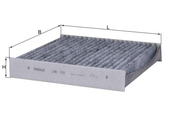 Mahle LAK155 Cabin Air Filter with Carbon