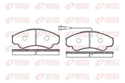 REMSA 0959.01 Brake Pad Jumper 244. Z_ 04 02-06 Xx — Brake Pads