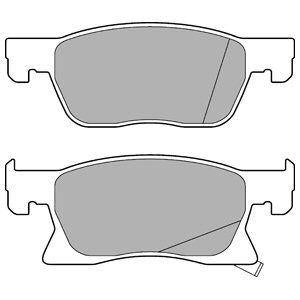 MGA 55665 Brake Pad Brake Front 15 Rim-(Opel: Astra K 1.0 1.4 1.6 1.6 CDTi)