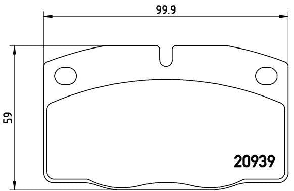 Brembo P59005 Brake Pad Front (Opel Corsa A)