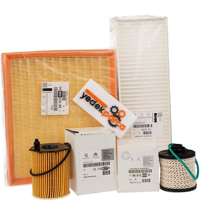 Peugeot 3008 1.6 BlueHDi Periodic Oil Service Filter Set Genuine — Auto Parts Hall, Maintenance & Service Kits