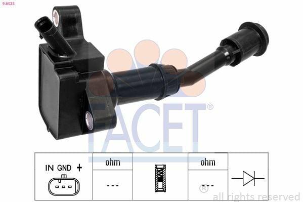 FACET 96523 Ignition Coil - Compatible with Ford C-Max II, Focus III, Mondeo V & Kuga II 1.5 EcoBoost — Coils & Plugs