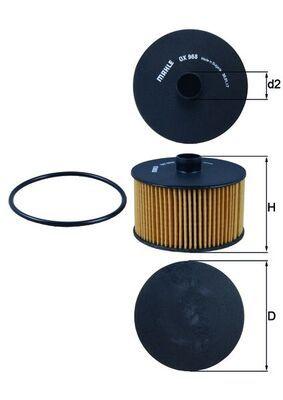 Mahle OX968D Oil Filter W177 18-Citan 415 13-C118 19-, Clio IV Megane III Scenic III Captur / Dokker / Micra — Oil Filters