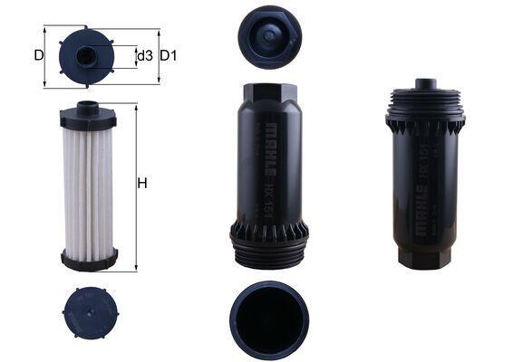 Mahle HX151KIT Transmission Oil Filter 6 Gear Automatic 2.0 TDCi Mondeo IV Ca2 07 > 14 2.0 TDCi S-Max 09 > 2.0 — Oil Filters