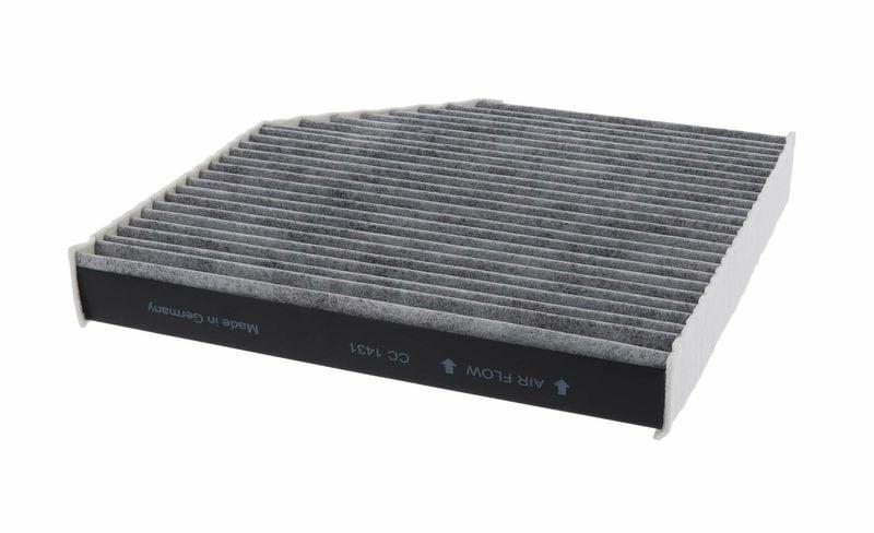 cabin air filter for VW A6 A7 A8, CORTECO active carbon filter for VW vehicle, technical specifications of cabin air filter CORTECO Cabin Air Filter - Active Carbon For VW A6 A7 A8 (2011 Onwards) | 411 mm x 255 mm x 35 mm CORTECO Cabin Filter - Active Carbon for VW A6/A7/A8 cabin-filter, active-carbon, vw-a6, vw-a7, vw-a8, car-maintenance, filtration, fresh-air, automotive-accessories, ai-generated