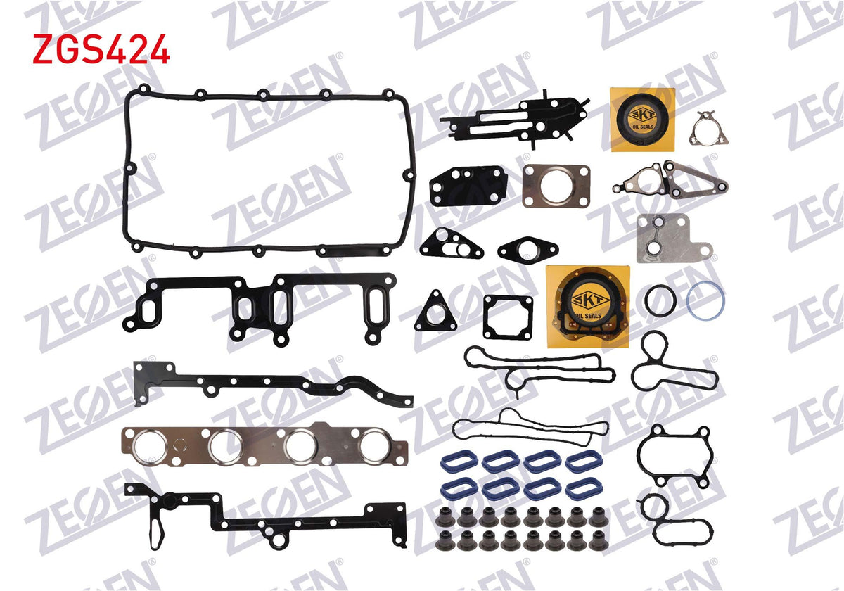 Zegen ZGS424 Motor Set Gasket with Seal Transit V363 2.2 TDCi — Gaskets & Seals