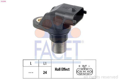 Facet 9.0344 Camshaft Speed Sensor Opel Astra G H Z17DTL Z17DTH