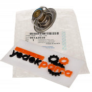 chevrolet-kalos-original-thermostat-front-view, chevrolet-kalos-original-thermostat-side-view PSA Chevrolet Kalos Thermostat - Original 1.4 8 Valves | Fits 2003+ Models Chevrolet Kalos Thermostat - Original PSA Part chevrolet, kalos, thermostat, original-part, car-maintenance, engine-parts, automotive, psa, auto-parts, ai-generated