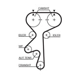 GATES K015461XS Timing Belt Set - X22XE Engine — Belts