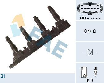 FAE 80350 Ignition Coil Astra H Astra G Corsa Combo Meriva Tigra 1.2 /1.4 00- (Z12xep) — Coils & Plugs