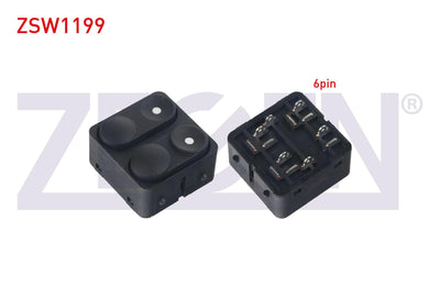 Zegen ZSW1199 Glass Release Switch Twin 6 Pin Opel Astra F 1991-1998 / Universal — Switches & Relays