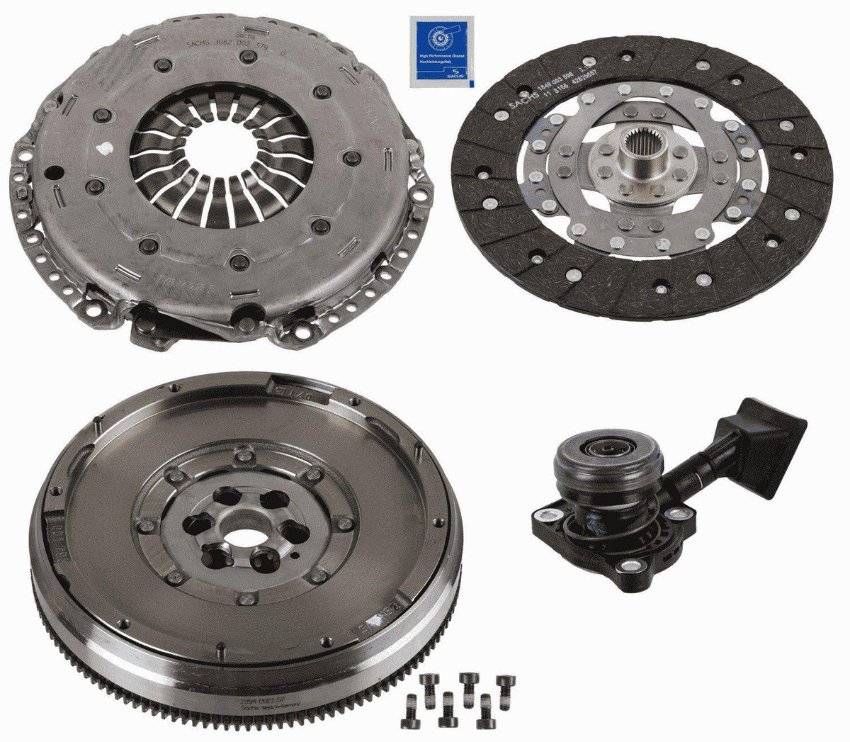 Sachs 2290 601 219 Flywheel + Clutch Kit + Bearing Opel Crossland / Grandland 1.2 — Clutch & Flywheel