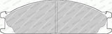 FERODO FVR641 Front Brake Pad - Disc Brake Solution for Nissan D22 Td25 and Urvan — Brake Pads