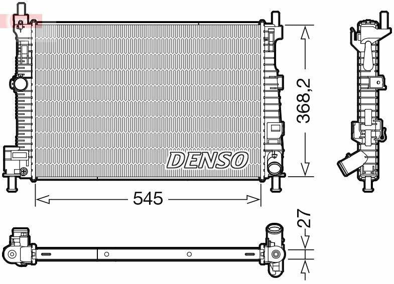 DENSO DRM44045 Radiator - 11-13 Mazda 3 1.6 — Radiators & Fans