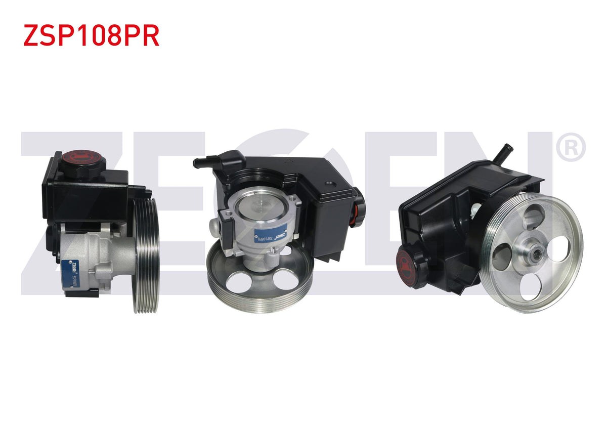 Zegen ZSP108PR Power Steering Pump 100 Bar with Pulley 137mm 6Pk Depolu Peugeot 206 1.4i 16V-1.6i 16V-2.0i-1.4 HDi 1998-2006