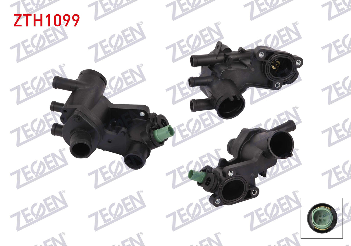 Zegen ZTH1099 Thermostat Complete 87 C VW Golf IV 1.4i 16V-1.6i 16V 1997-2005 / Bora 1.6i 1998-2005 — Water Pump & Thermostat