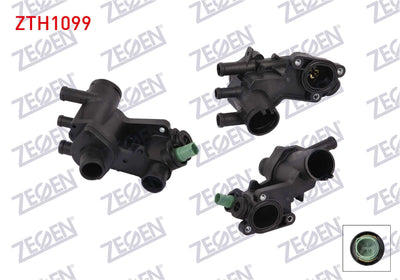 Zegen ZTH1099 Thermostat Complete 87 C VW Golf IV 1.4i 16V-1.6i 16V 1997-2005 / Bora 1.6i 1998-2005 — Water Pump & Thermostat