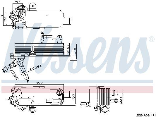 Nissens 91298 Transmission Oil Cooler BMW N13 N20 N26 F20 F30 F22 F32 F34 F36 — Oil System