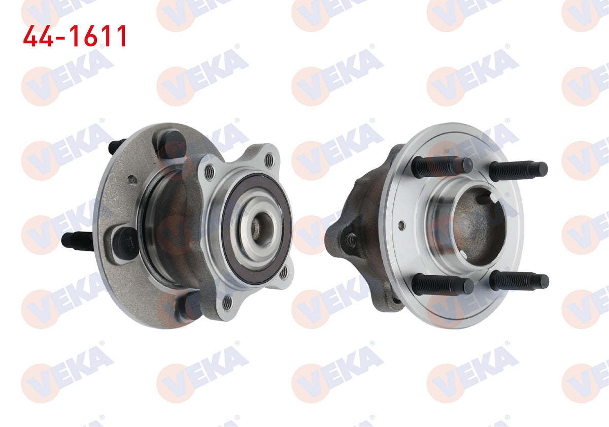 Veka 44-1611 Wheel Hub Left-Right Rear with Bearing Chevrolet Aveo (T300) 1.4 16V 4 Lug Integrated ABS with — Hub Assemblies