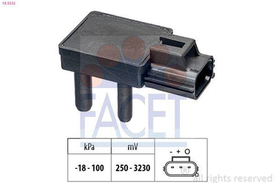 Facet 10.3332 Air Pressure Sensor Peugeot Connect 02-12 / Citroen Jumper III/Boxer III 2.2 HDi — Vehicle Sensors & Switches