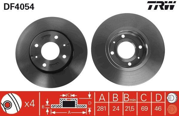 TRW DF4054 Front Brake Disc - Carisma Owners — Brake Rotors & Drums